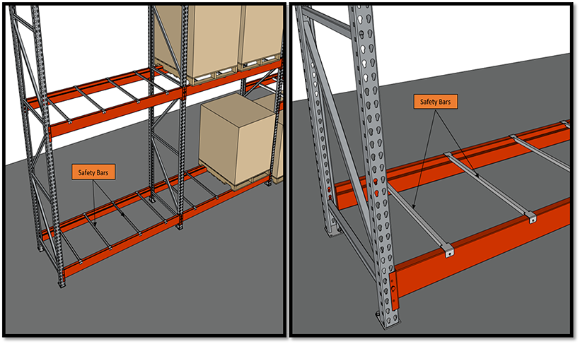 Rack discount safety bars